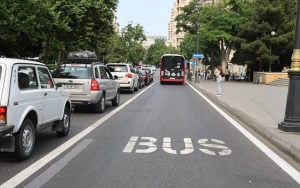 Bakıda yeni avtobus zolağı 