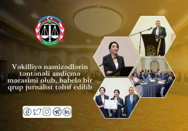 Vəkilliyə namizədlərin təntənəli andiçmə mərasimi oldu - Jurnalist təltif edildi