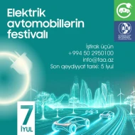 Azərbaycanda ilk dəfə Elektrik Avtomobillərin Festivalı keçirilir 