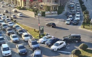 Bakıda bu yollarda tıxac var - SİYAHI
