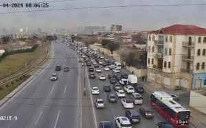 Bakıda bu yollarda tıxac var - SİYAHI