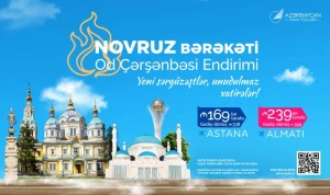 AZAL Almatı və Astana aviabiletlərinə endirim təklif edir