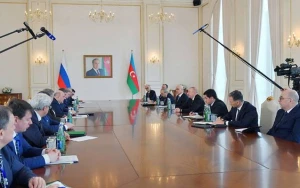 Prezidentin Mişustinlə görüşdü - YENİLƏNDİ (FOTOLAR)