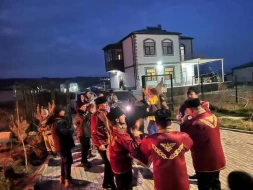 Ağalıda tonqal qalandı - FOTO