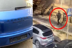 “Porsche”nin dövlət nömrə nişanını oğurlayan şəxslər saxlanıldı - FOTO / VİDEO