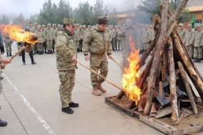 Hərbi hissələrdə Novruz şənliyi keçirildi - FOTOLAR