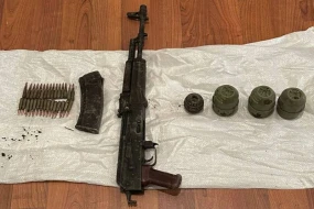 Oğuzda avtomat və qumbaralar aşkarlandı