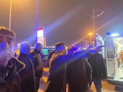 Araz və Emin Ağalarovlar hadisə yerində - FOTO