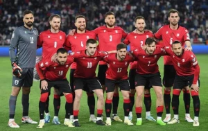 Gürcüstan millisi ilk dəfə Avropa çempionatına vəsiqə qazandı - VİDEO