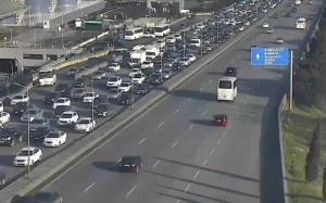Bakıda bu yollarda tıxac var - SİYAHI