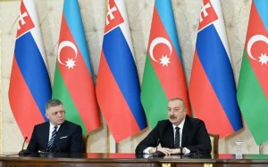 Prezidentlər mətbuata bəyanatlarla çıxış etdilər - FOTOLAR