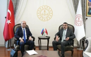 Emin Əmrullayev türkiyəli həmkarı ilə görüşdü - FOTO