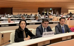 Səbinə Əliyeva Cenevrədə sessiyada - FOTO