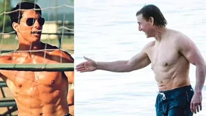 Tom Kruzun qarnı sallandı - FOTO