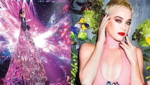 Dünya şöhrətli ulduz 6 metrlik paltar ilə səhnəyə çıxdı