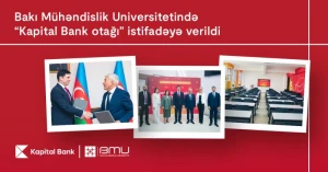 Bakı Mühəndislik Universitetində “Kapital Bank otağı\" istifadəyə verildi
