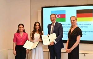 Leyla Əliyeva Berlində işgüzar səfərdə oldu - FOTOLAR