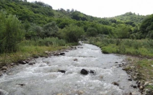 Ağstafada Həsənsu çayında suyun səviyyəsi artır