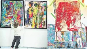 2 yaşlı \"Pikasso\" - Əsərlərini kolleksiyaçılar alır