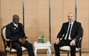 İlham Əliyev Qabonun vitse-prezidenti ilə görüşdü