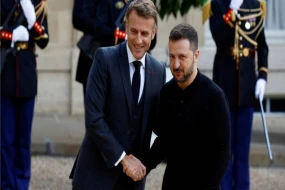 Zelenski Makronla görüşdü 