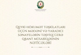 Mədəni və yaradıcı sənayelərin təşviqi üzrə qrant müsabiqəsinin nəticələri açıqlandı