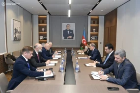Ceyhun Bayramov Leonid Anfimovla Azərbaycanla MDB arasında əməkdaşlığı müzakirə etdi