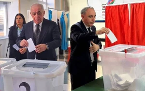 Yüksək vəzifəli məmurlar belə səs verdi - FOTOLAR