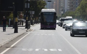 Bakıda daha bir prospektdə xüsusi hərəkət zolağı təşkil edildi