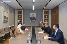 Ceyhun Bayramov Qətərin yeni səfirini qəbul etdi - FOTOLAR