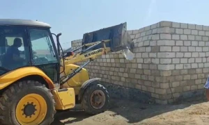 FHN tərəfindən qanunsuz tikili söküldü
