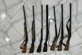 Biləsuvar sakinlərindən silahlar götürüldü