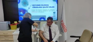 Sumqayıt Tibb Mərkəzində vaksinasiya aparılıb - FOTOLAR