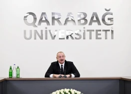Prezident Qarabağ Universitetində çıxış etdi - VİDEO