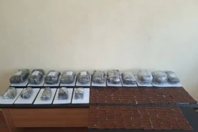 İrandan Azərbaycana 16 kq narkotik keçirilənlər saxlanıldı 