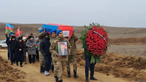 Qarabağ şəhidi Cəbrayılda dəfn edildi - FOTO