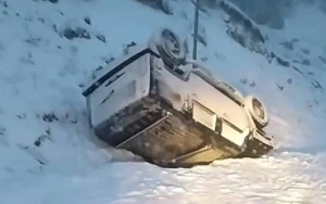 Şahdağda “Hummer” aşdı - VİDEO