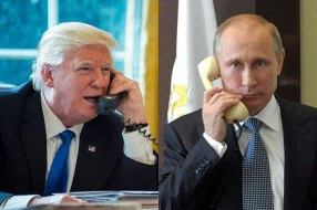 Trampla Putin arasında telefon danışığı oldu