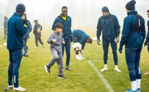 \"Kəpəz\"in futbolçuları lisey şagirdləri ilə görüşdü - Fotolar
