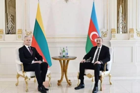\"Litva ilə dostluq əlaqələrimiz xoş ənənələrə malikdir\" - Prezident