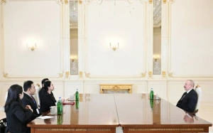 İlham Əliyev İndoneziya Nümayəndələr Palatasının sədrini qəbul etdi