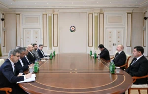 İlham Əliyev Qalibafı qəbul etdi