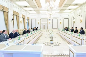 Sahibə Qafarova Pakistan Senatının sədri ilə görüşdü