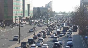 Bakıda qəza tıxaca səbəb oldu