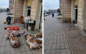 Gəncədə qanunsuz küçə ticarəti ilə bağlı reyd keçirilib 