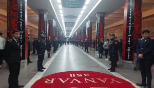 20 Yanvar faciəsi Metropolitendə ehtiramla yad edilir - VİDEO