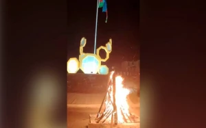 Ballıcada da çərşənbə tonqalı qalandı