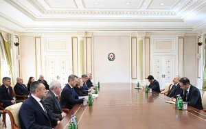 İlham Əliyev Matviyenkonu qəbul etdi - FOTOLAR