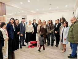 Leyla və Arzu Əliyevalar açılışda - FOTOLAR