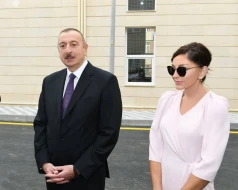 Prezident xanımı ilə Şuşaya getdi